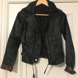 Express Satin Moto Jacket